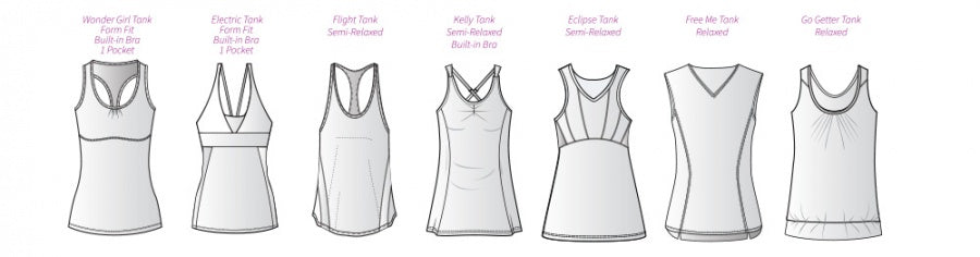 Eclipse Tank Free Love Print/Black