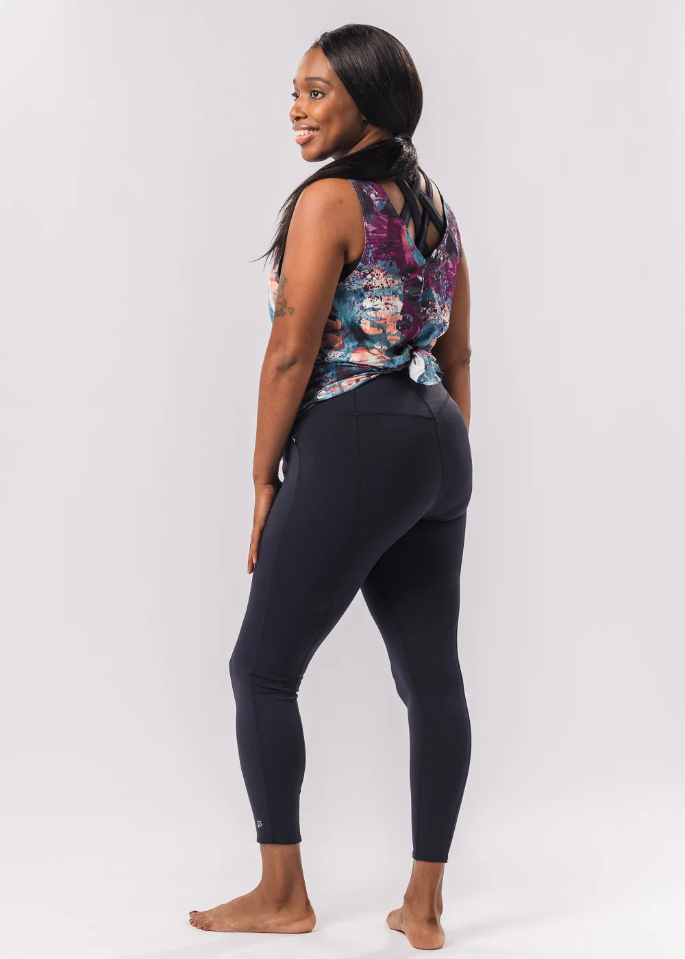 High Rise 7/8 Tight svart - kortere lengde