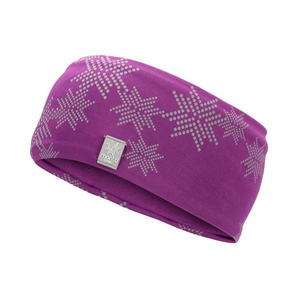 Morild Skimre headband with reflective rhododendron