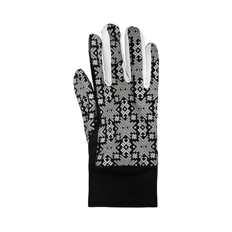 Morild Glitter gloves with reflector white