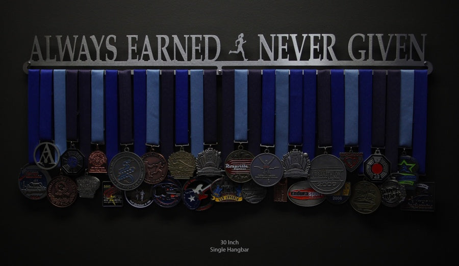 Always Earned Never Given Medal Hanger (Ladies)