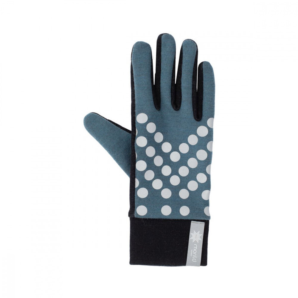 Morild Sølvfaks gloves with reflector midnight blue