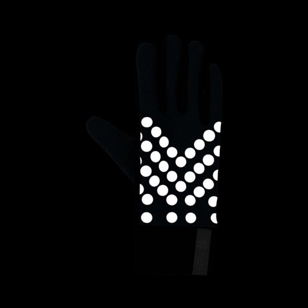 Morild Sølvfaks gloves with reflector midnight blue