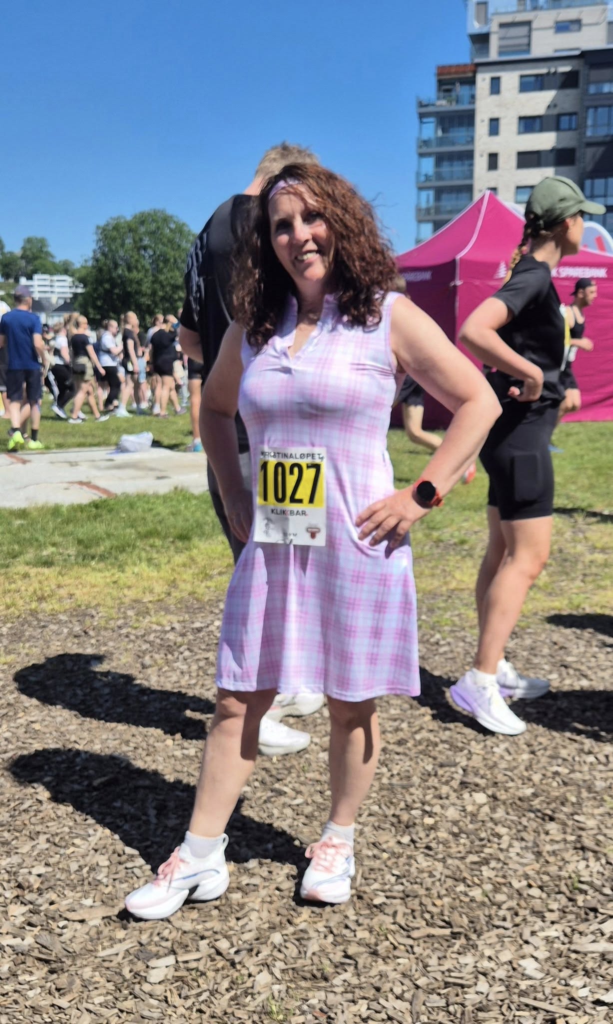 She Did golf skirt beige Tartan