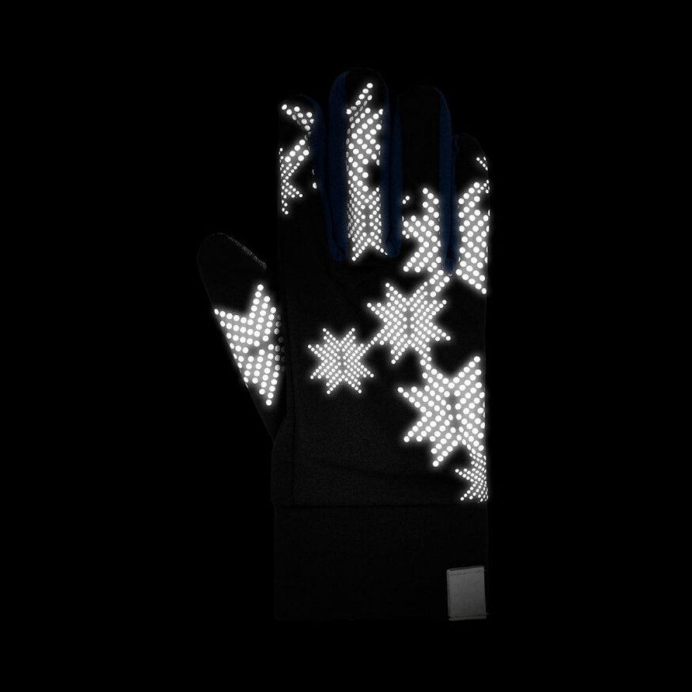 Morild Skimre gloves with reflector navy blue
