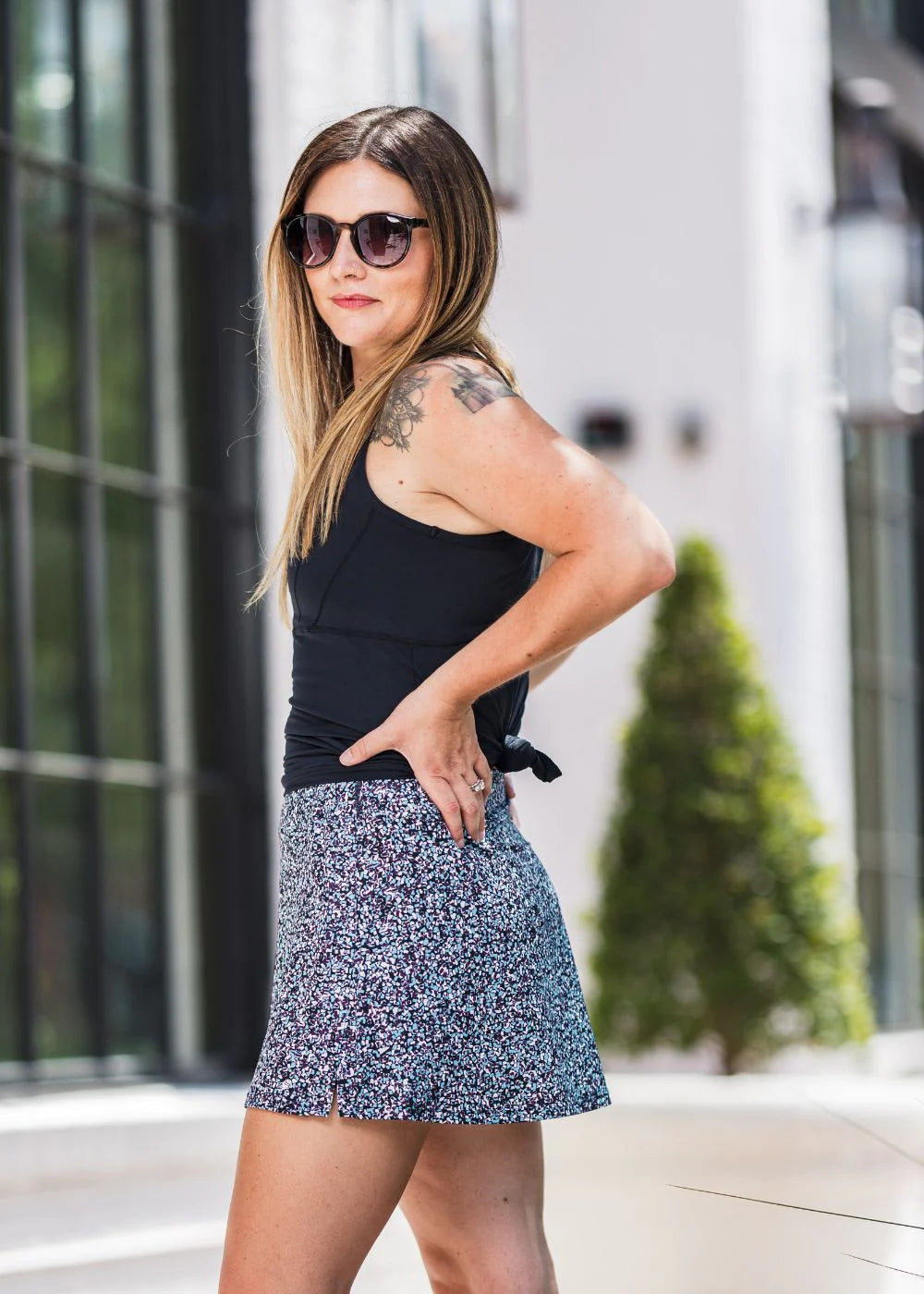 Gym Girl Ultra Skirt Blue Mineral