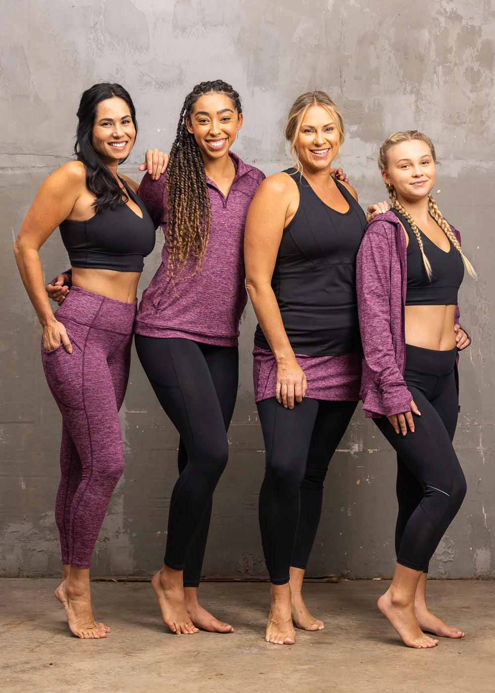 All-In High Rise Leggings 7/8 Cabernet Vintage Chic - shorter leg