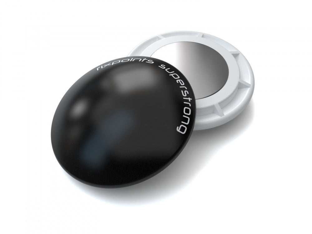 Fixpoints Dance svarte/hvite startnummermagneter - ekstra sterke