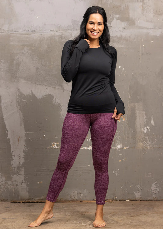 All-In High Rise Legging Cabernet Vintage Chic - full lengde