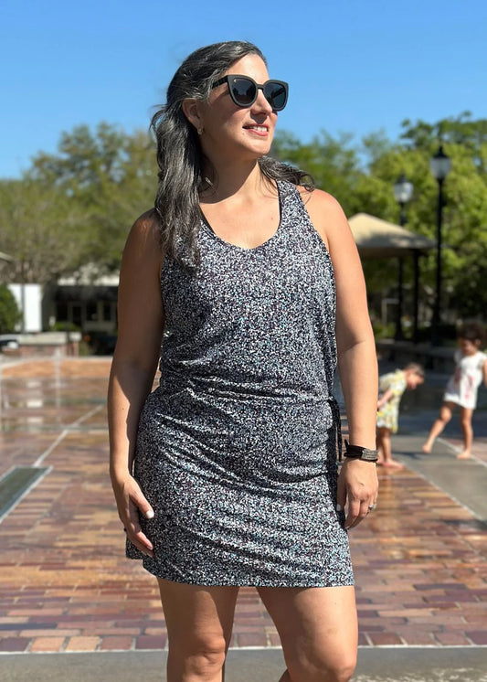 Cabana Dress Blue Mineral løpekjole