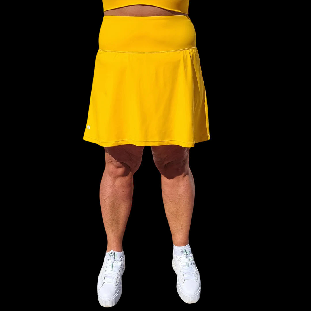 She Did Smart running skirt yellow