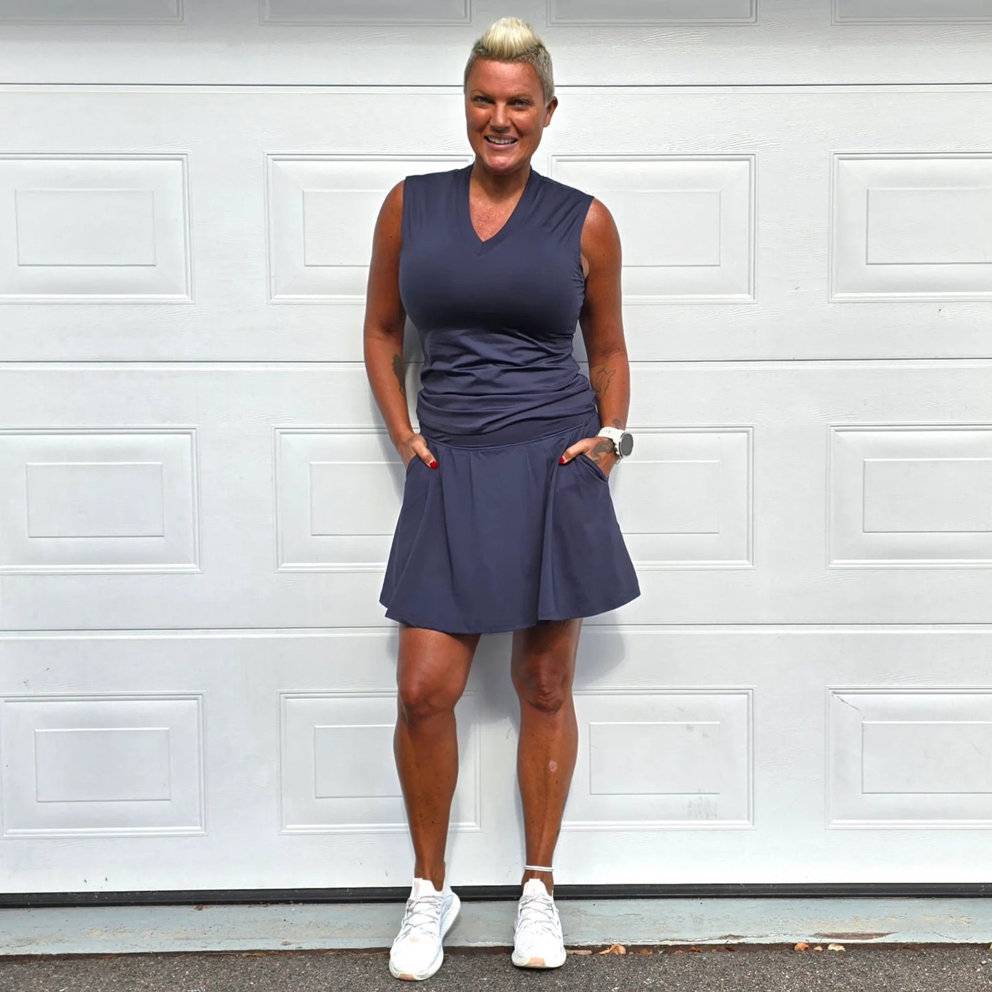 She Did running skirt Latte