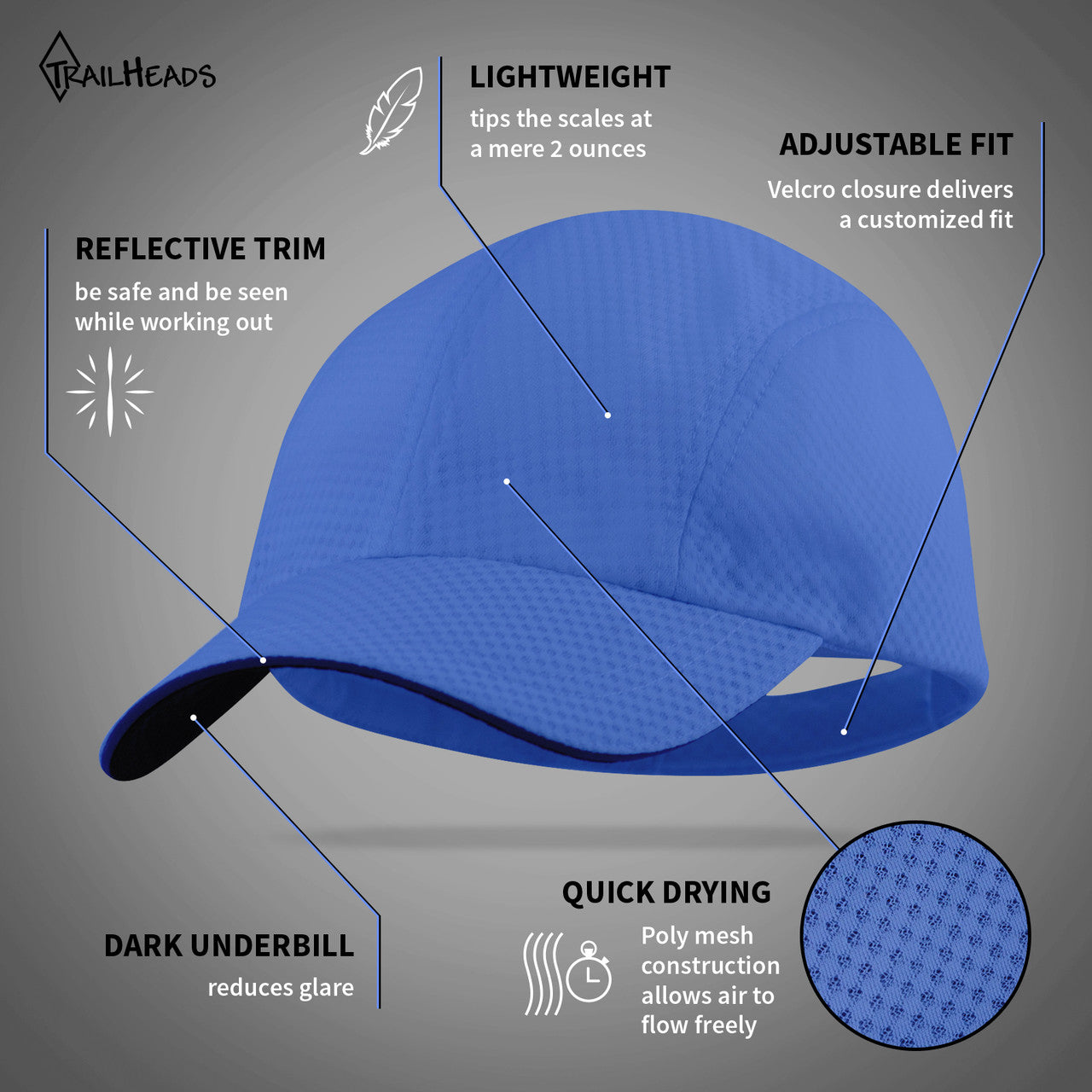 Race Day Cap women - blue