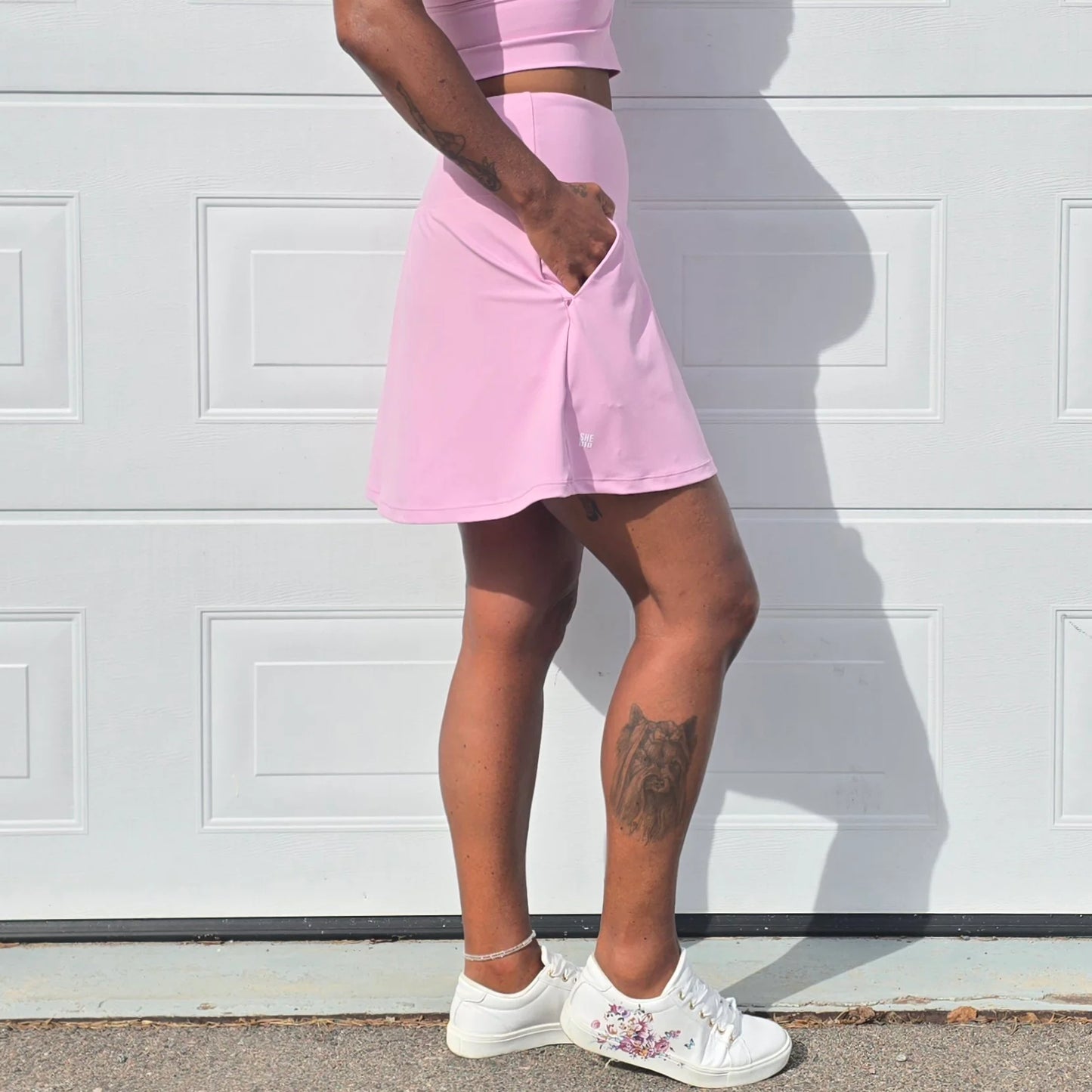 She Did running skirt Latte