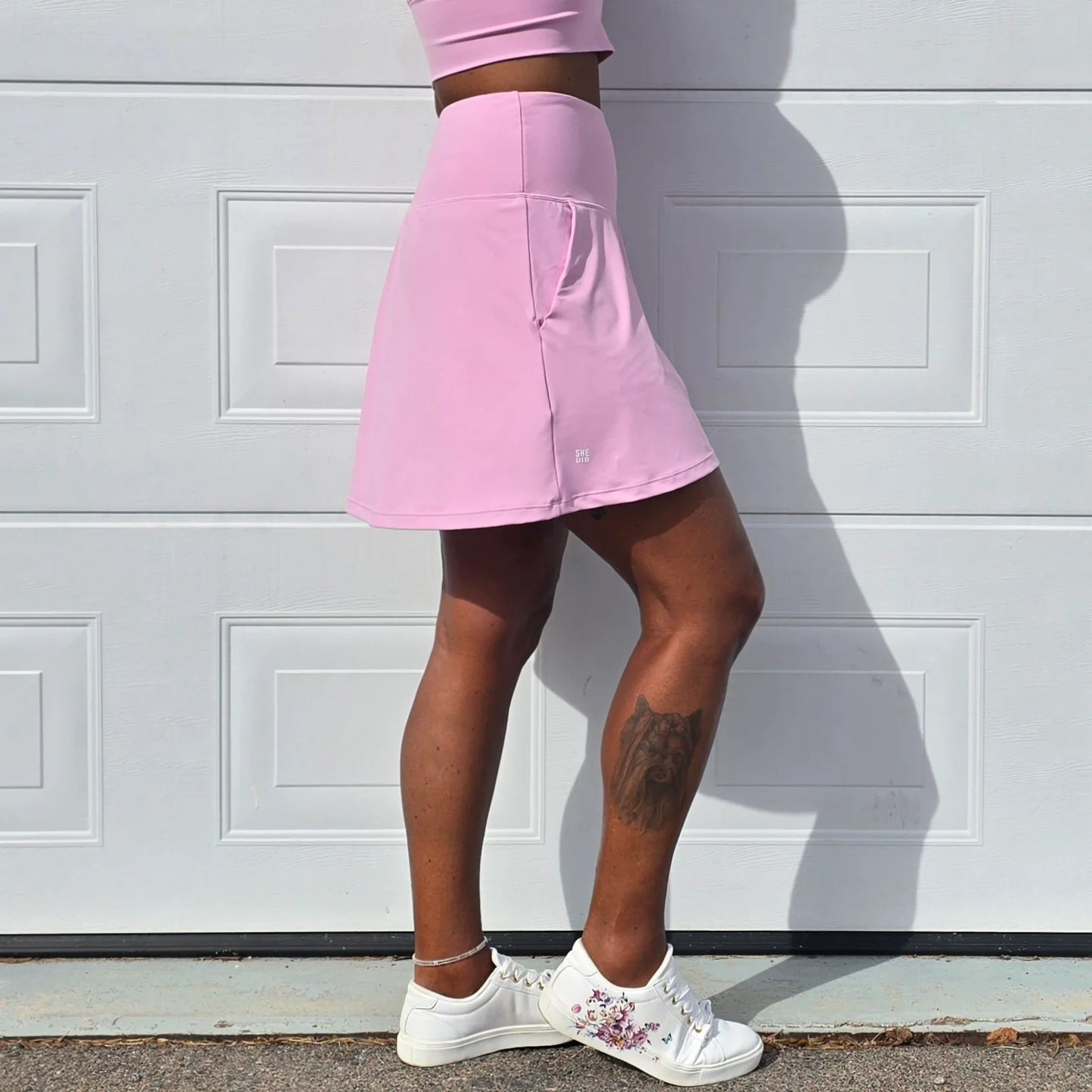 She Did running skirt Latte