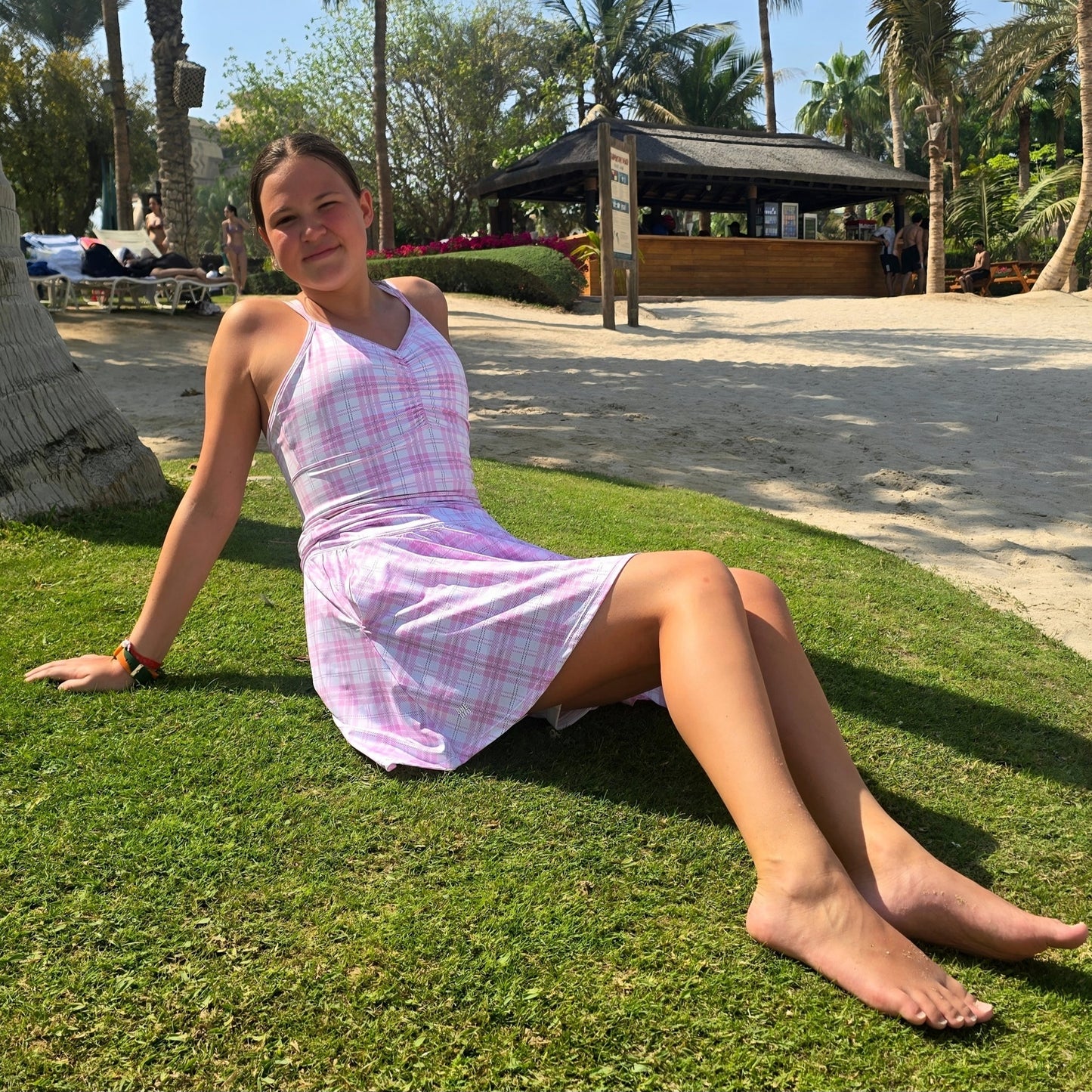 She Did running skirt Latte