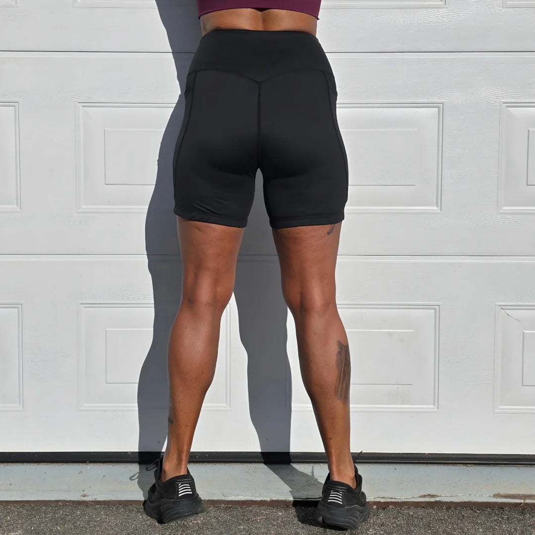 She Did Kort bikershorts svart