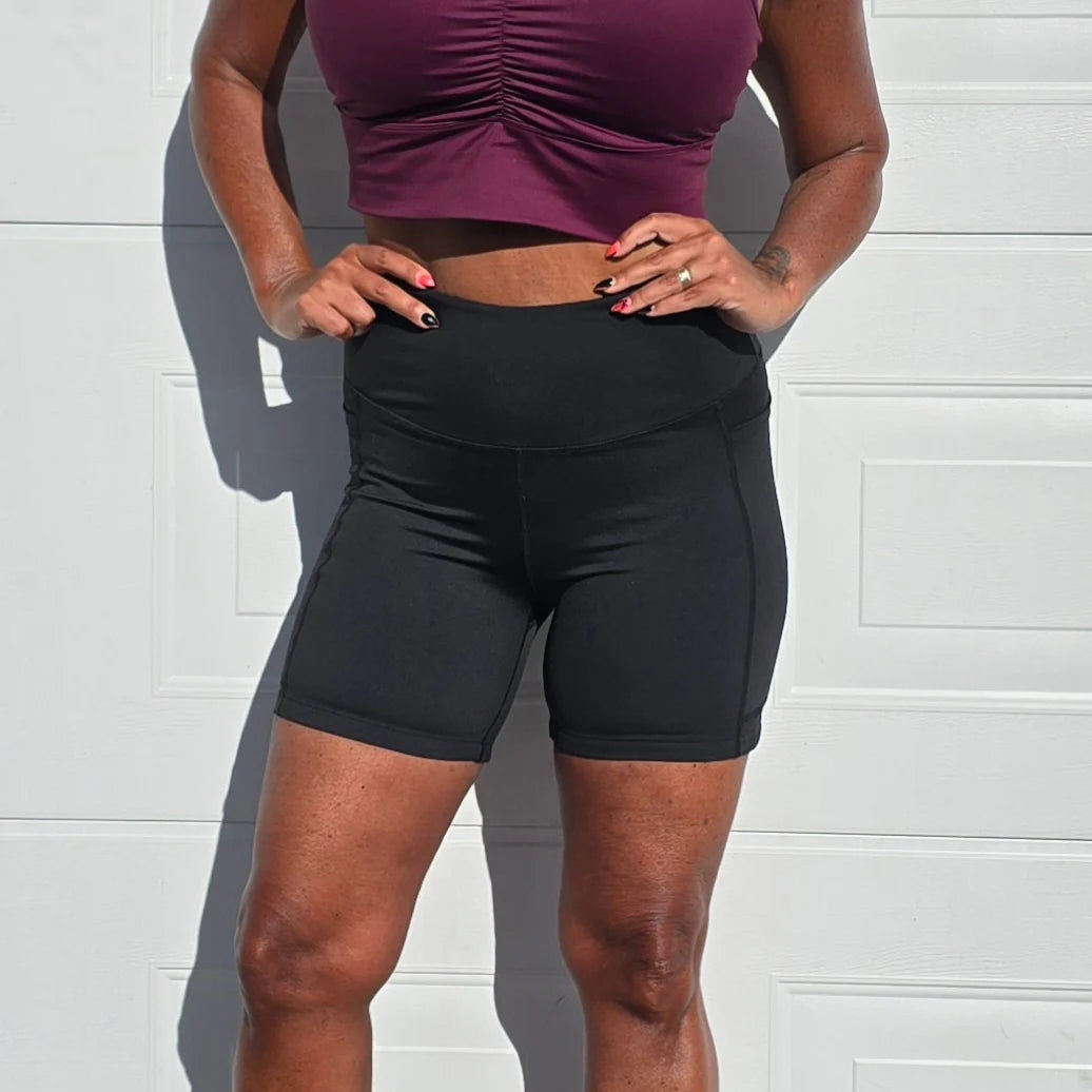 She Did Kort bikershorts svart