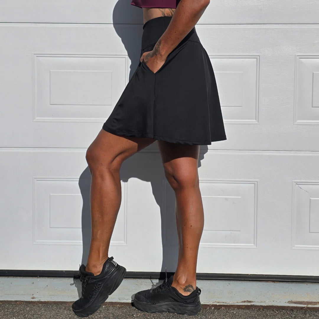 She Did running skirt Latte