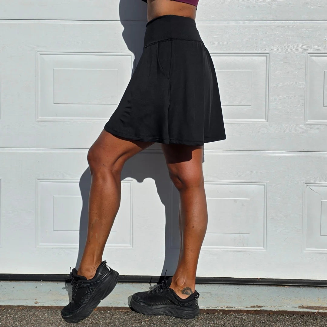 She Did running skirt Latte