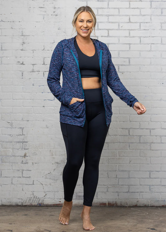 All-In High Rise Legging 7/8 svart - kortere lengde