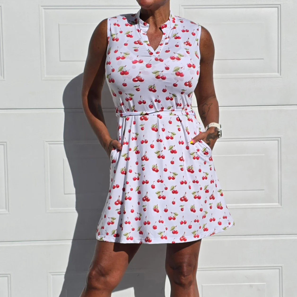 She Did golf skirt beige Tartan