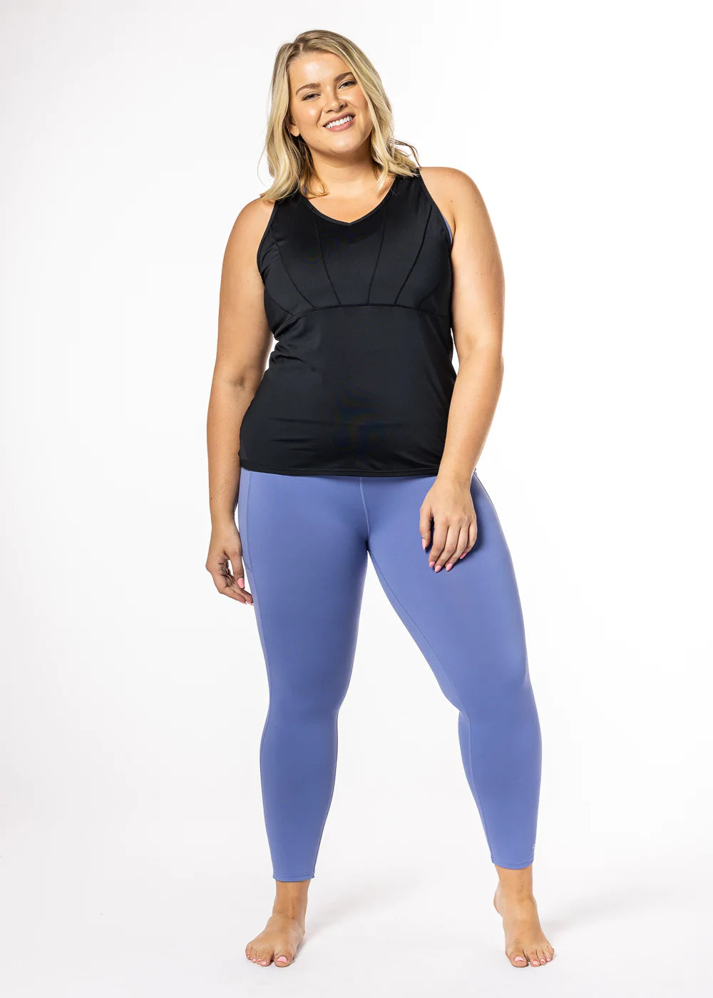 All-In High Rise Legging Denim - full length