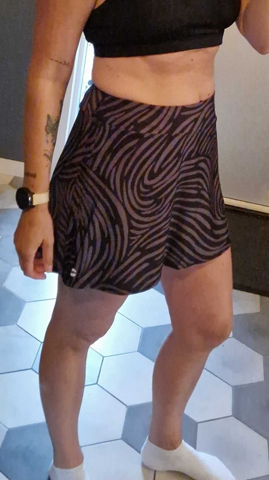 Gym Girl Skirt - Whirly Girl Shades of Black