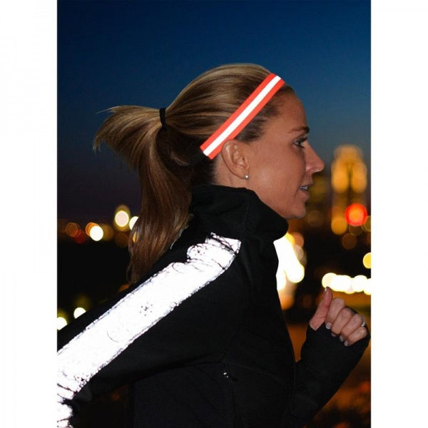 Sweaty Bands Reflective Runner hair band pink
