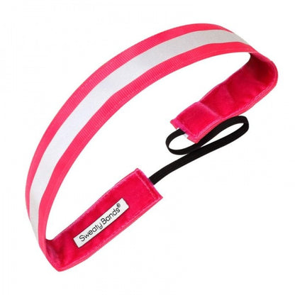 Sweaty Bands Reflective Runner hair band pink