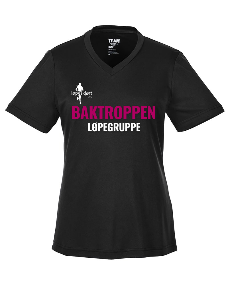 T-skjorte Baktroppen Løpegruppe svart