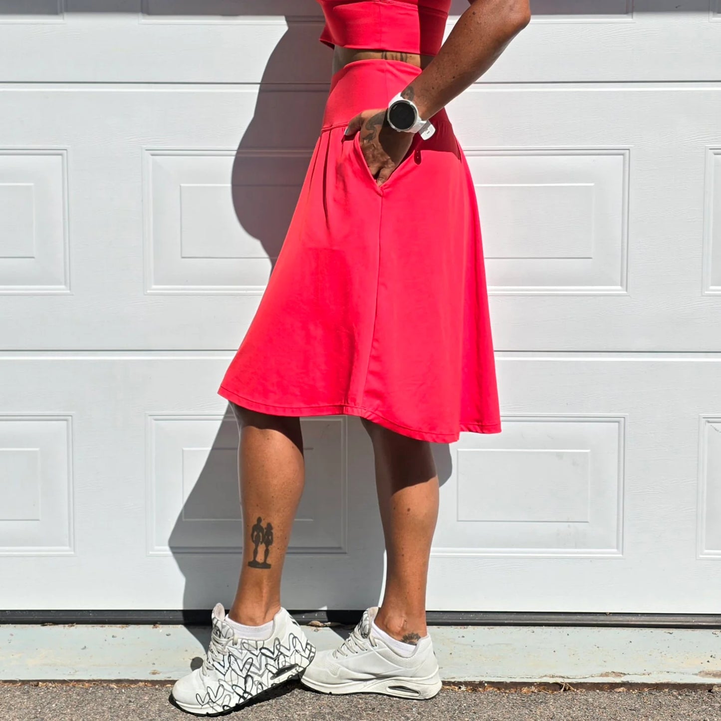 She Did golf skirt red