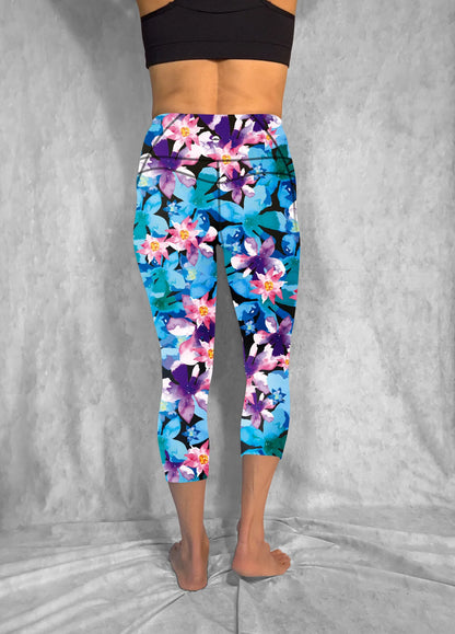 All In High Rise Capris - Aloha - Forhåndsbestilling: Sendes august 2026