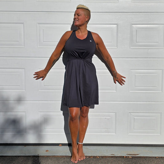 She Did Sports dress black
