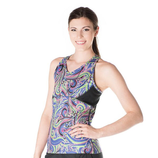 Eclipse Tank Free Love Print/Black