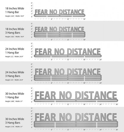 Fear No Distance medal hanger