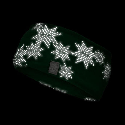 Morild Skimre headband with reflector pine green 