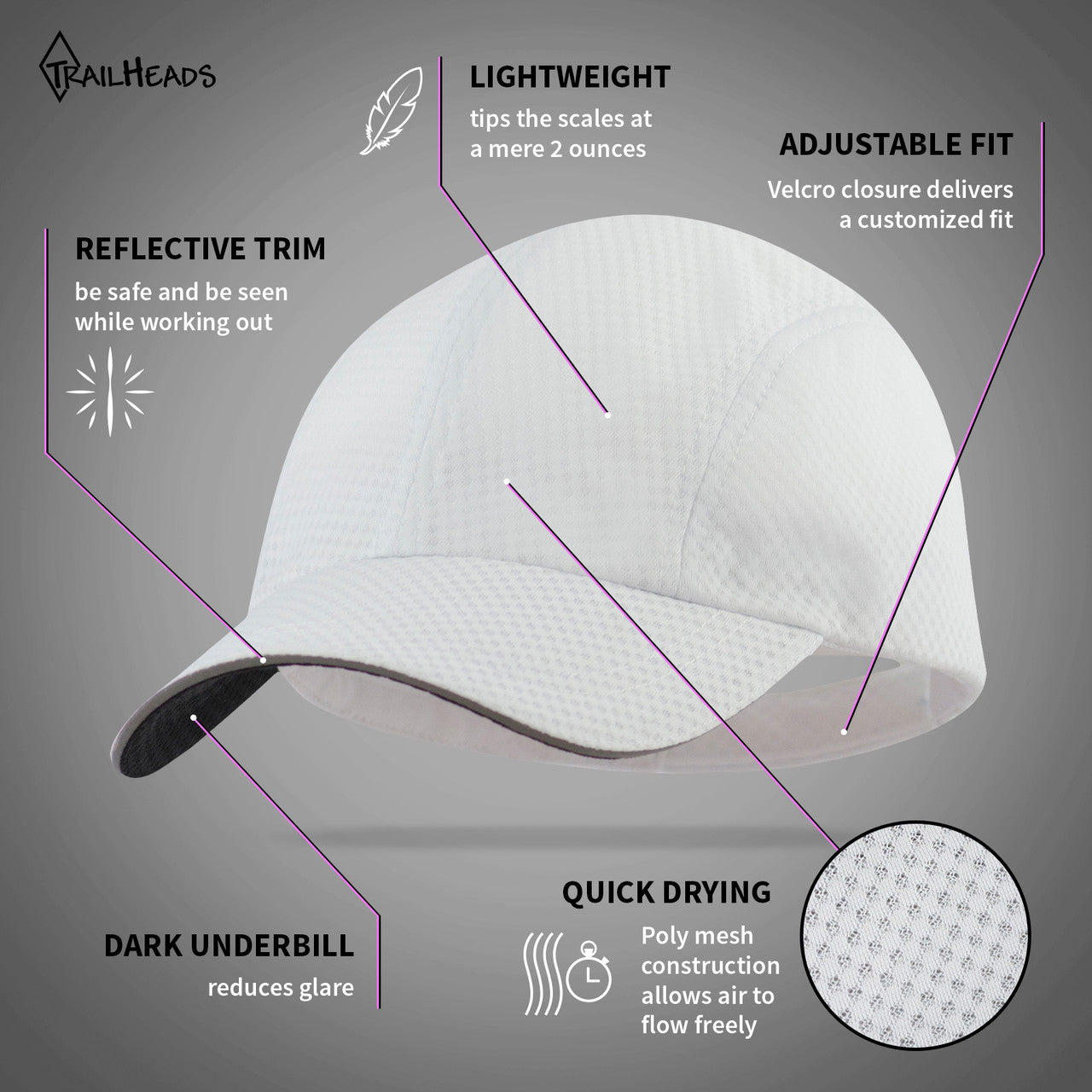 Race Day Cap women - white