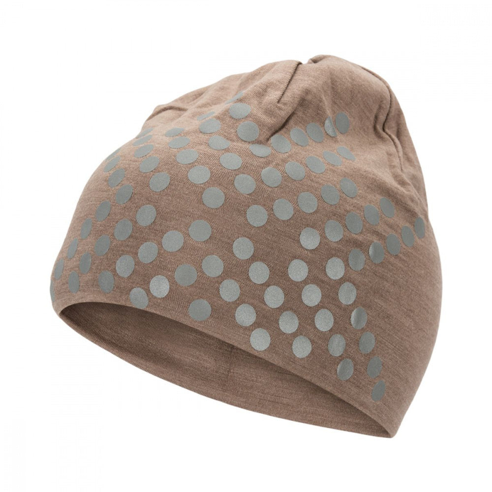 Morild Sølvfaks wool hat with reflector dust brown