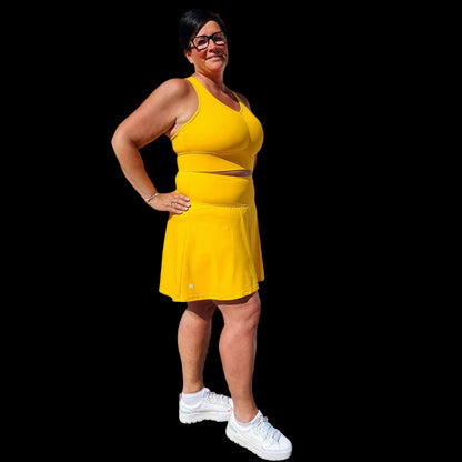 She Did Smart løpeskjørt gult