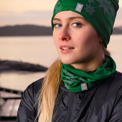 Morild Skimre hals med refleks furugrønn