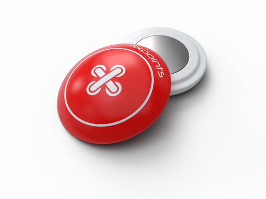Fixpoints Red Button startnummermagneter - Forhåndsbestilling