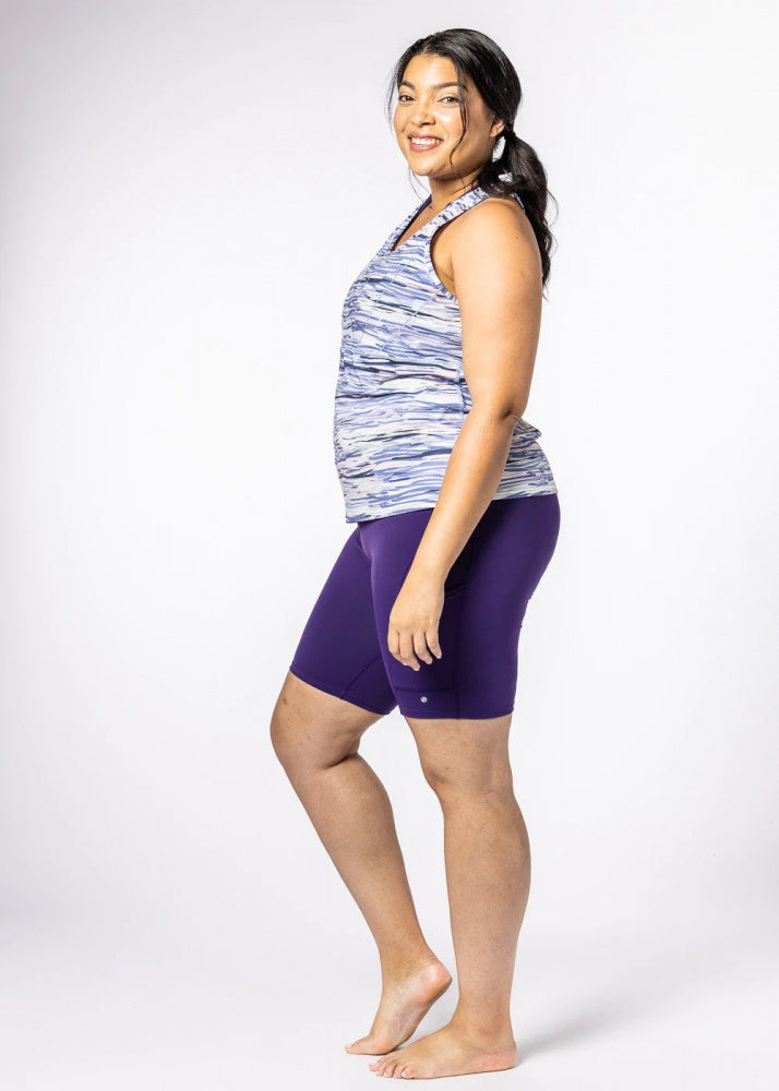 Eclipse Tank Denim Romance Print