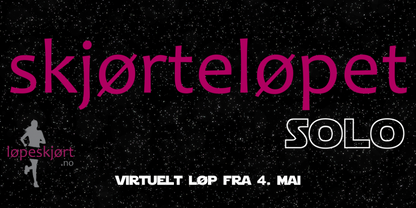Skjørteløpet SOLO virtuelt 2020 - UTSOLGT