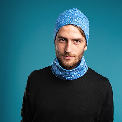 Morild Glitter hat with reflector light pink
