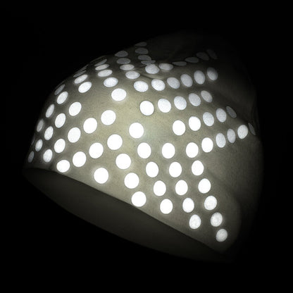 Morild Sølvfaks wool hat with reflector white