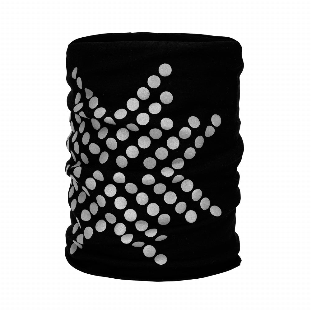 Morild Sølvfaks wool neck warmer with reflector black