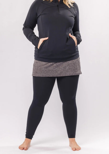 Go The Distance 1/2 Zip Top svart