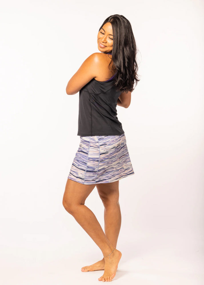 Happy Girl Skirt Denim Romance Print