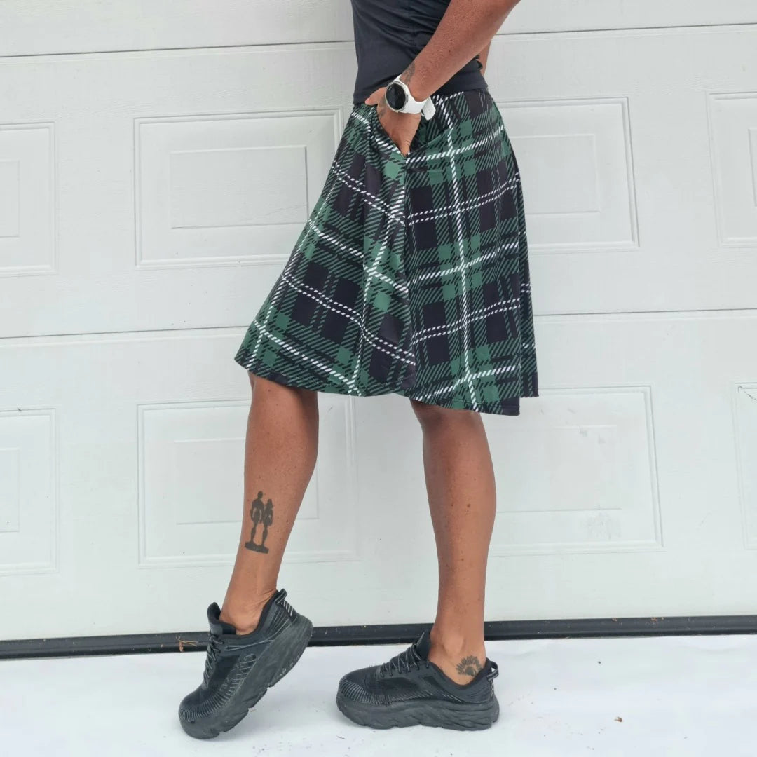 She Did golf skirt green Tartan